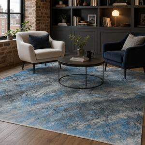 Tapis Weavers RW7044 Contour Navy Moderne Lavable en Chenille – Vente en Gros et Dropshipping – 10 Tailles Disponibles - Product Image 6