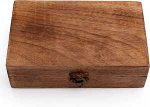 กล่องไม้มะม่วงแกะสลักกล่องเก็บไม้แกะสลักกล่องงานฝีมือไม้สำหรับของขวัญแต่งงานสินค้าจากโรงงาน - Product Image 3