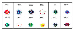 ลูกปัดแก้วตกแต่งลายจุดทำด้วยมือของใหม่สุดพิเศษสำหรับทำเครื่องประดับลูกปัดแก้วลายจุดคุณภาพสูงสำหรับทำสร้อยข้อมือ - Product Image 4