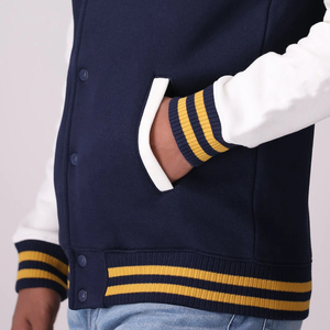 Chaqueta Universitaria Personalizada de Alta Calidad para Hombre, 100% Algodón, Impermeable, Resistente al Viento, Estilo Béisbol, Cuello Alto, para Invierno y Actividades al Aire Libre - Product Image 6