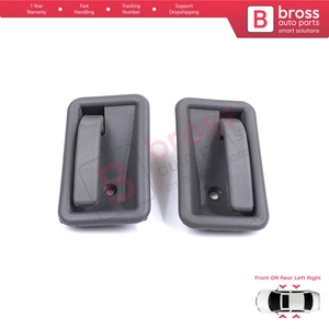 Poignée de porte intérieure avant ou arrière gauche droite BDP1442 Gris pour Clio MK1 1990-1999 Phase 2 1992-2000 7700813585 7700813 - Product Image 3