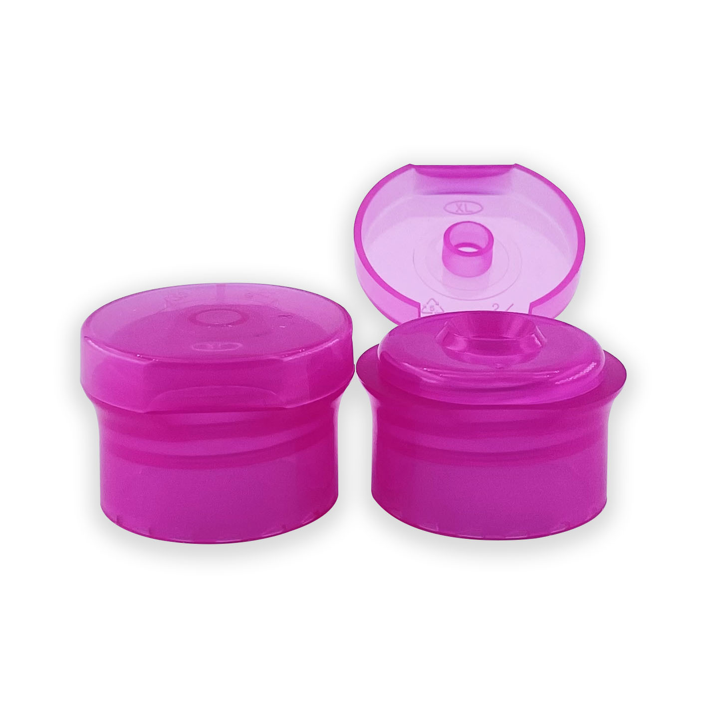 Mayorista 20 MM Cuidado de la Piel Botella Tapas Snap Top Cap PP Plástico Flip Top Caps