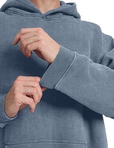 Sudaderas con capucha informales de invierno para hombre, color sólido, ajuste Regular, 100% algodón, Polar, secado rápido, respetuoso con el medio ambiente, transpirable - Product Image 6