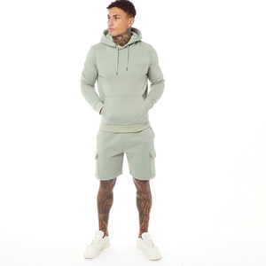 Sudaderas con capucha informales y conjunto corto 100 por ciento de algodón Ropa de entrenamiento para hombre con logotipo personalizado Sudadera con capucha de manga larga Pakistán hecho - Product Image 3