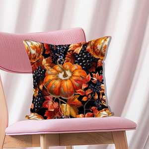 Coussin décoratif à motif citrouille : Décoration de fête d'Halloween et accent confortable, 20"x20" - 50x50 cm - Product Image 4