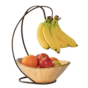 Fruits Basket Cum Banana Hangers Storage for Kitchen Counter Metal Wire Storage Basket Fruits Stand - Product Image 3