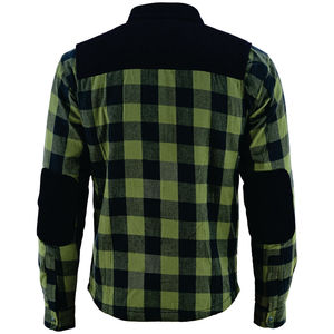 Chemise en flanelle pour moto personnalisée confortable, tissu % polyester, coupe-vent, séchage rapide, été/hiver, boutons sur le devant, poches poitrine - Product Image 4