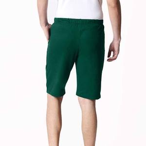 Short de gym coupe ajustée pour homme imprimé d'un logo personnalisé, décontracté, motif uni, anti-rides, entraînement sportif actif, méthode de tissage non tissé - Product Image 3