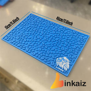 Silicone <b>bar</b> <b>mat</b> strong non slip base holds glasses steady durable reusable construction easy to maintain perfect - Product Image 1