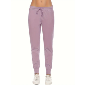 Wholesale New Custom Made Women's High Quality Gym Sports Sweatpants Mid-Waist <b>Joggers</b> Canvas Casual Drawstring <b>Stacked</b> Workout - Product Image 3