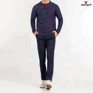 Pull pour homme tendance, à col rond, en tricot, anti-rides, anti-boulochage, séchage rapide, logo personnalisable sur le devant, vente chaude pour l'hiver - Product Image 2