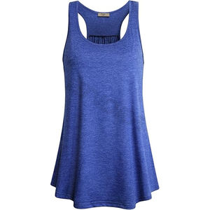 Camiseta sin mangas deportiva para mujer, hecha a medida, precio al por mayor, algodón de color sólido de talla grande para adultos - Product Image 1