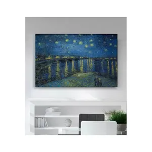 Impression sur toile Fida Van Gogh Nuit étoilée au-dessus de la Rhône - Product Image 6