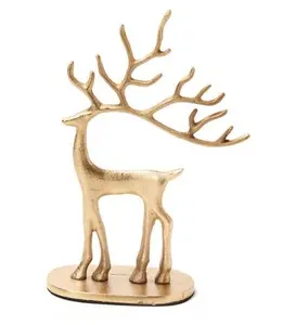 Table & Shelf Decor Metal Deer Figurine Animal Decorative Ornament Meet Any Condition High Quality Material Factory Price