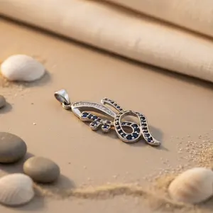 Handmade Women's 925 Silver Sapphire Pendant <b>Emerald</b> Cut Ruby Pearl Rose Gold <b>Jewelry</b> Gift Featuring Charm Pendants Number - Product Image 1