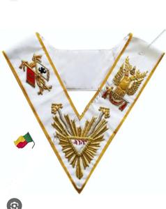 ปลอกคอระดับ 33 ของสมาคมอัศวินอัศวินรักชาติ ปักด้วยมือ - Product Image 1