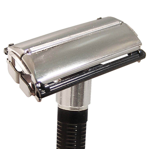 Rasoir de sécurité jetable, manche en acier inoxydable, lame simple en acier inoxydable super résistant, poignée antidérapante pour le bikini/le corps/le visage des hommes - Product Image 5