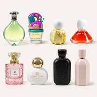 Flacon de parfum en verre exquis personnalisé, flacon de parfum vide rechargeable, logo personnalisé, estampage à chaud pour la vente en gros de cosmétiques