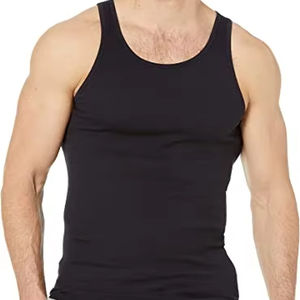Algodón Cómodo Sendo Calidad superior Negro Tank Top Gym Wear Custom - Product Image 1