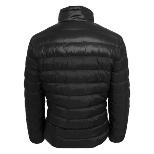 Chaqueta Acolchada con Capucha Negra Premium para Hombre, Ligera, Cálida, Impermeable, Resistente al Viento, Ecológica, de Algodón - Product Image 3