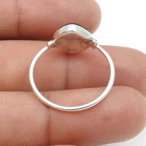 Best Selling New Design 925 Sterling Silver Natural Labradorite Gemstone <b>Cushion</b> Shape <b>Ring</b> for Woman Girls Handmade Jewelry - Product Image 5