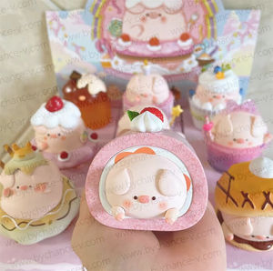 Porcinet à la mode jouet à collectionner gâteau d'anniversaire vinyle artistique pour famille ludique repas compagnons <span class=keywords><strong>de</strong></span> repas amusants - Product Image 6