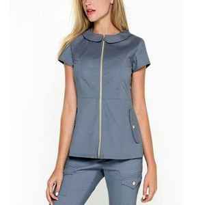 Blouses nouvelle vente en gros, Logo personnalisé, fermeture éclair, costume chirurgical, blouses ensembles 2 pièces uniformes d'hôpital, blouses à bas prix pour femmes et hommes - Product Image 6