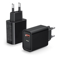 Chargeur rapide GaN 45W avec port USB, prise coréenne certifiée KC, adaptateur mural USB C USB A PD pour MacBook Air, iPhone, Samsung Galaxy S25