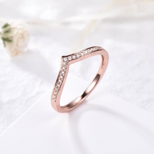 แหวนทองธรรมชาติหรูหราดีไซน์ใหม่แหวนทองคำแท้พร้อมแหวนเพชรแท้ - Product Image 3