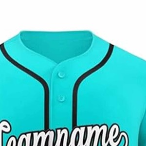 Uniforme de baseball unisexe personnalisé avec logo, respirant, 100% polyester, sublimé, vêtements de sport - Product Image 4