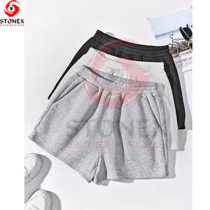 Pantalones Cortos de Mujer Más Vendidos en Oferta, Lisos, de Felpa, de Algodón, Personalizados con Logotipos, Pantalones Cortos de Felpa - Product Image 1