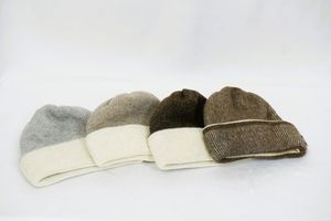 หมวกไหมพรมขนแกะสีเบจสำหรับทุกเพศหมวกกันหนาวนุ่มอบอุ่นเป็นมิตรกับสิ่งแวดล้อมปรับแต่งได้ - Product Image 6