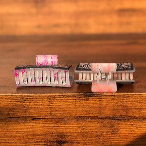 กิ๊บหนีบผมหนังแท้แบบตะวันตกอุปกรณ์เสริมกิ๊บหนีบผมหนังแท้สำหรับผู้หญิงดีไซน์น่ารักหรูหราออกใหม่ - Product Image 3