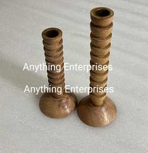 High Quality Wooden <b>Candle</b> <b>Stick</b> <b>Holder</b> Long <b>Candle</b> <b>Holder</b> For Wedding Living Room Dining Table Decoration Ornaments - Product Image 1