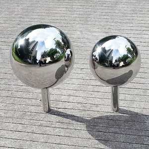 Alta calidad de protección contra la corrosión, bola hueca de acero inoxidable, pulido de espejo decorativo, grado 304 para paisajismo para exportación a granel - Product Image 2