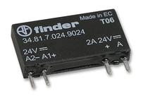 Prix les plus bas Finder 34.81.024.9024 Relais à semi-conducteurs avec 4 pôles et taille 10mm Relais à semi-conducteurs de montage de type rail