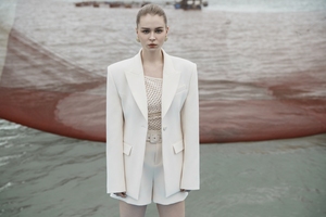 Leta กางเกงขาสั้นเอวสูงสำหรับผู้หญิงเสื้อผ้าทอจากเวียดนาม - Product Image 5