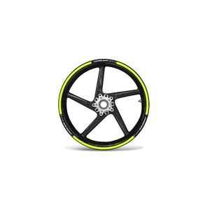 Kit di strisce adesive per ruote, colore giallo fluorescente, per cerchi da 17 pollici, compatibili con la moto Yamaha Tracer 900 - Product Image 1