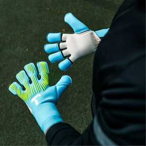 Gants de gardien de but personnalisables Full Neon Orange avec poignée en latex haute visibilité Performance caoutchouc injecté - Product Image 5