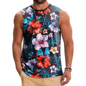 Camiseta de atletismo personalizada para hombre 90% poliéster 10% LICRA sublimación transpirable Casual correr entrenamiento camiseta sin mangas - Product Image 6