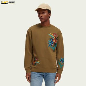 Sweat-Shirt uni à manches longues en coton de haute qualité, vente en gros, Sweat-Shirt brodé - Product Image 5