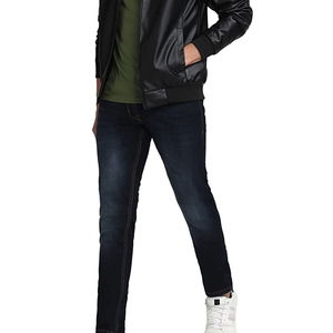 2025 Pantalones vaqueros para hombre con estampado de logotipo personalizado Venta caliente Ropa informal Tela vaquera Servicio OEM Precio al por mayor - Product Image 5