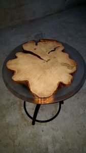 BRILLANT APPORTANT et BOIS Meilleure qualité Mobilier de maison de luxe Bois massif de noyer Restaurant Salle à manger Café Rivière Cuisine Epoxy - Product Image 2