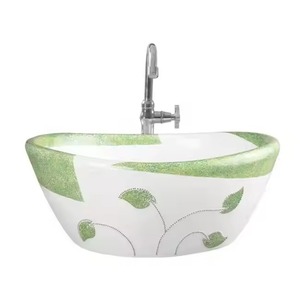 อ่างล้างหน้าเซรามิกสำหรับห้องน้ำอ่างล้างหน้าอ่างล้างมือคุณภาพสูงดีไซน์ตู้ล้างมือผู้ผลิตในอินเดีย - Product Image 4