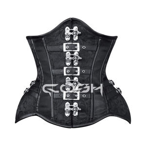 Corset gothique steampunk avec boucle en cuir, ceinture de taille steampunk pour cosplay - Product Image 4