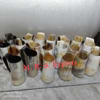 Mugs en corne de vache Viking de qualité supérieure, finition artisanale polie, mug à boire en corne de buffle médiéval, mug à boire en corne à bas prix