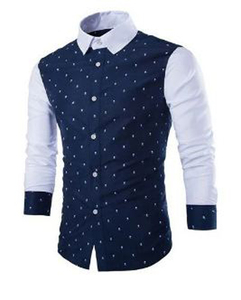 เสื้อเชิ้ตผู้ชาย ปกพับได้ ทรงปกติ สไตล์ลำลอง ธุรกิจ พักผ่อน แขนยาว ผ้าซาติน คุณภาพดีที่สุด สำหรับฤดูใบไม้ร่วง - Product Image 5