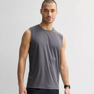 Nouvelle vente en gros et sur mesure confortable coton chemises sans manches Gym hommes coton débardeur - Product Image 2