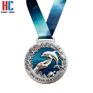 Médaille de Sauvageutre de la Conservation de la Vie Marine en Métal Émaillé, Plaqué Or, Style Professionnel 3D, Logo Personnalisé, Fabrication sur Mesure depuis 20 Ans - Product Image 5