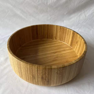 Bol de service en bois écologique pour la décoration de la maison, bol à salade, accessoires de salle à manger, passe au lave-vaisselle, décoration de fête, fait à la main - Product Image 4